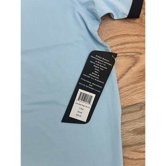Kimes Ranch Boys Performance Short Sleeve Shirt Small NWT Ringer Tee - Picture 2 of 3
